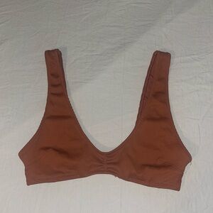 Burnt orange aerie scoop bikini top